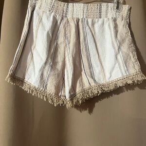 2 pair of linen shorts